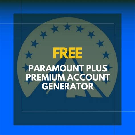 Watch On Demand. . Paramount account generator